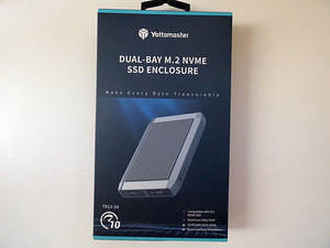 Yottamaster Dual Bay NVMe Enclosure (1 foto / 6)