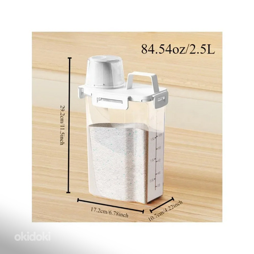 Kuivtoidu konteiner mahuga 2,5 l