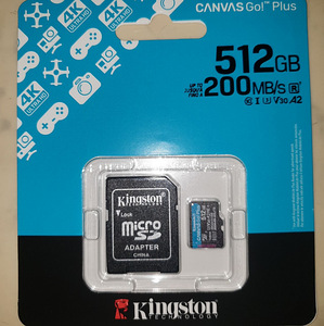 Kingston Canvas Go micro SD 512 GB 200mb/s U3, garantii 10a. (1 foto / 3)
