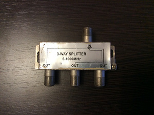 Разветвитель ТВ сигнала (Splitter) 3 выхода