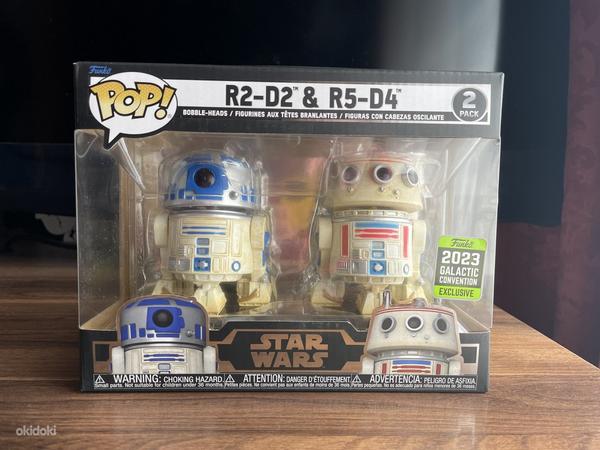 Funko Pop R2-D2 и R5-D4 (Galactic Convention Exc) (фото #1)