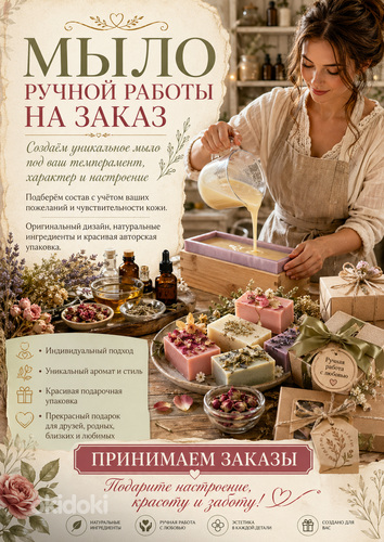 Продам мыло ручной работы на заказ — подарок с душой