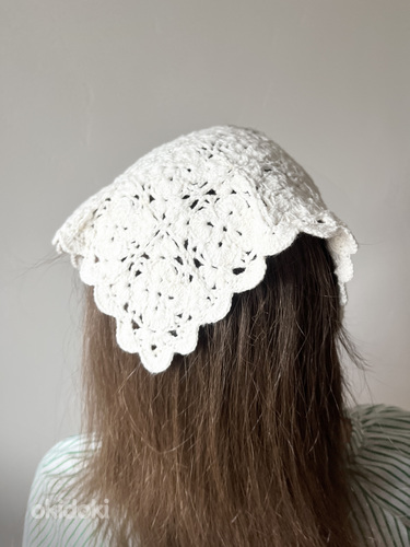 Heegeldatud puuvillane bandana pearätik