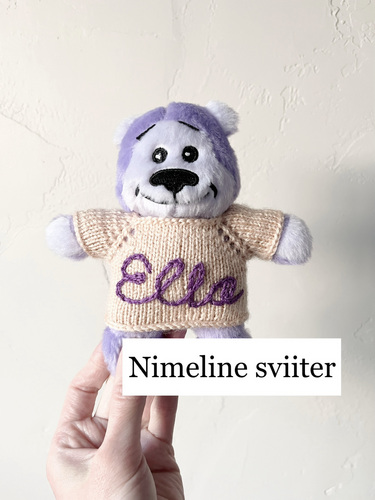 Именной вязаный свитер для мишки Väike Sõber