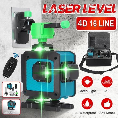 4D ristjoone laser akuga, puldist juhitav, uus (foto #3)