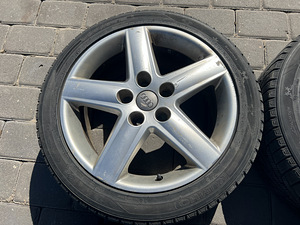 5x112 Audi 17" originaalveljed lamellrehvidega (2 foto / 10)