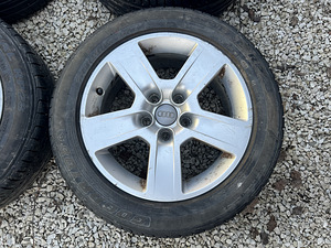 5x112 Audi 16" оригинальные диски с летней резиной 6мм 205/55/16 (4 фото из 9)