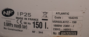 Katel Atlantic Zeneo 150L 1800W (3 foto / 3)