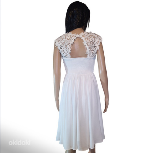 Праздничное белое платье eva & Lola на размер М. (фото #4)