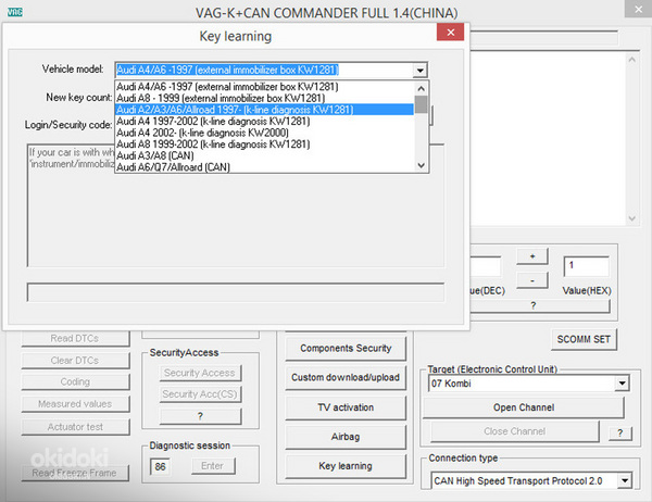 Diagnostikas kabelis VAG K+Can Commander 1.4 (foto #8)