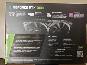 Graafikakaart GeForce RTX 3050 8GB DDR6 128 bit (1 foto / 4)