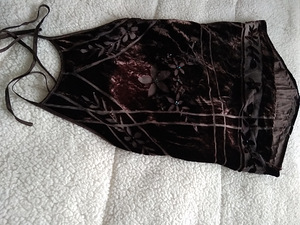 Top sametist 23% silk, vooder siid 100%, suurus 12 (3 foto / 3)