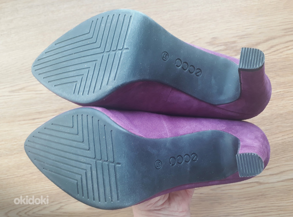 ECCO новые кожаные фиолетовые туфли, 37 (фото #8)