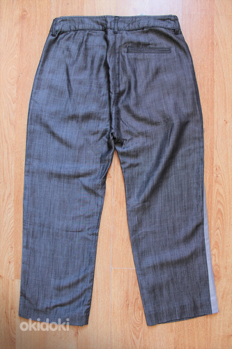 Benetton серые легкие брюки, IT40/S-XS, новые (фото #4)