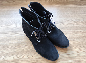 Uued mustad poolsaapad, ehtne nahk, suurus 39 (2 foto / 10)