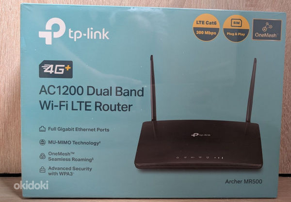 TP-Link 4G+ LTE SIM-карта WiFi роутер Archer MR500 AC1200