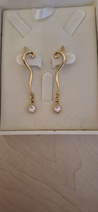 Дизайнерские серьги бренда "Jenavi" с кристаллами Swarovski (2 фото из 10)