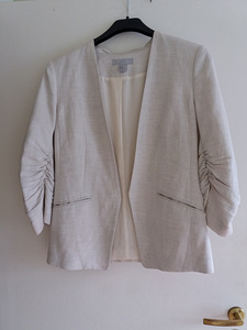 Hele tooniga jakk HM, 45% linane, 55% viskoos. Suurus M. (4 foto / 9)