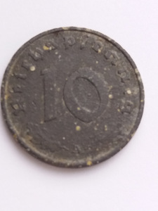 10 Reichspfennig (reichspfennig) 1943 A Saksamaa, 3. Reich. (4 foto / 9)