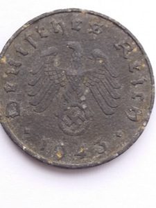 10 Reichspfennig (reichspfennig) 1943 A Saksamaa, 3. Reich. (3 foto / 9)