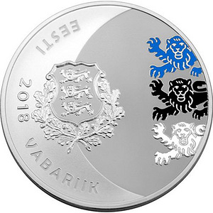 Jaan Tõnisson 150 - 15€ hõbemünt (2018) (2 foto / 6)