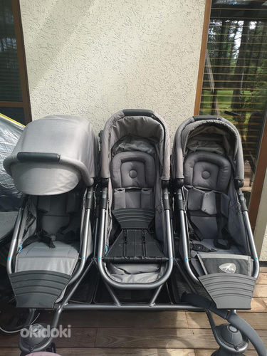 Бесплатно коляска TFK Trio Twist Triplet для тройни