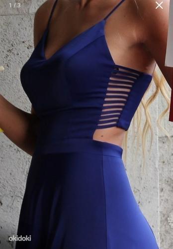 Синее женское платье (фото #1)