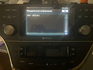 Обновление штатной навигации Lexus и Toyota HDD/SD/USB/DVD