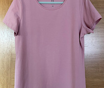 Тускло-розовая футболка XL