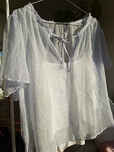 Abercrombie & Fitch kaheosaline helesinine naiste pluus M (2 foto / 3)