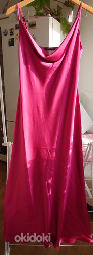 Guess Вечернее платье-комбинация розового цвета цвета фуксии, размер L (фото #2)