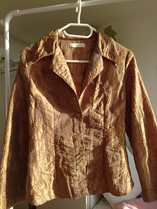Vilderson kuldne pidulik tikandiga jakk suurusele 36