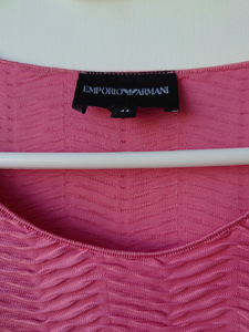 Emporio Armani tekstuuriga roosa topp suurusele 38 (34-36) (6 foto / 10)