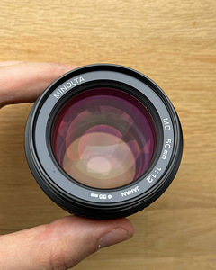 Minolta MD III 50mm f/1.2, manuaalne objektiiv