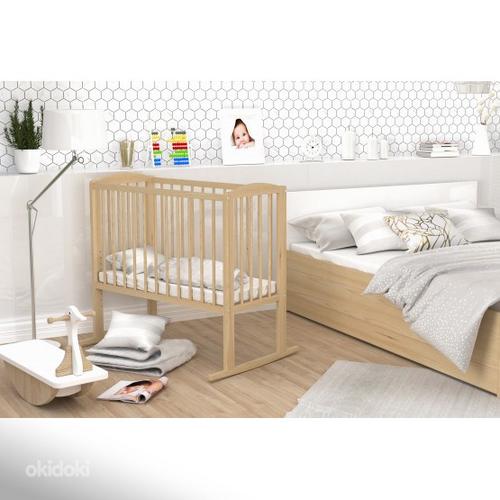 NEW BABY CROWN BED POCKET 3IN1 95X57 + МАТРАС (фото #6)