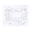 Hовая двухъярусная кровать DOMINIK 180x80 + матрасы (фото #2)