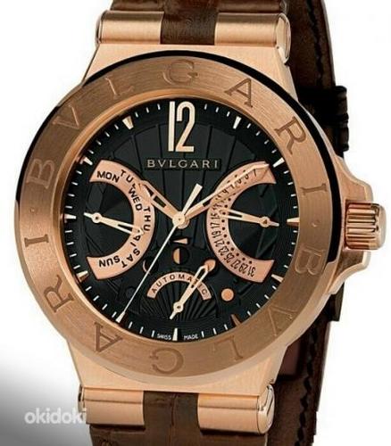 Bvlgari Watches Diagono 18K Rose Gold Automatic Chronograph (фото #1)
