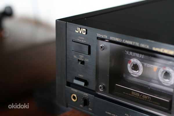 JVC TD-V711 BK kassettdekk (rihm vahetatud, 1988-90, 8,3kg) (фото #4)