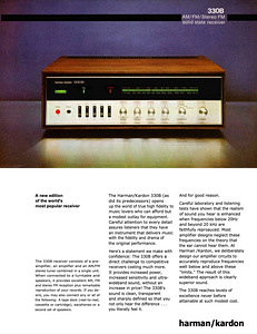 Harman Kardon 330B ressiiver (2x20W, ca 9 kg, ca 1974) (10 foto / 10)
