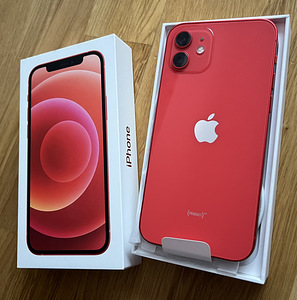 Apple Iphone 12, punane 64gb karbiga (1 foto / 2)