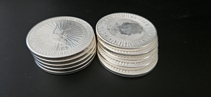 Hõbemündid 1oz 10tk