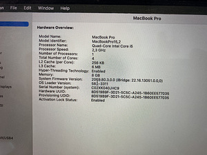 Macbook Pro 13 - 2018 i5 - 8GB / 512GB Touch Bar (4 foto / 5)
