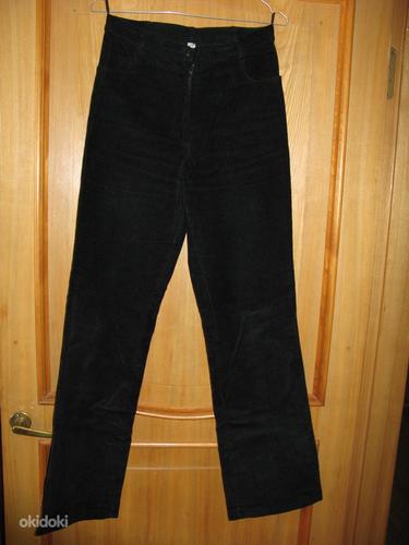 Вельветовые брюки черные (фото #1)