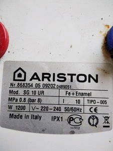 Boiler ARISTON SG 10 UR. 10L (2 foto / 4)