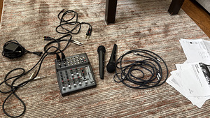 Behringer Xenyx 1202FX mikseripult, 2 mikrofoni + kaablid (3 foto / 4)