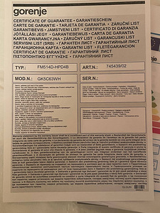 Gaasipliit Gorenje GK5C632H (5 foto / 5)