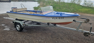 Mootorpaat marino mustan + haagis + mootor evinrude 20hp (3 foto / 7)