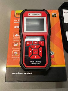 Konnwei KW870 OBD2 auto skanner koos aku testeriga (2 foto / 3)