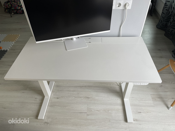 IKEA MITTZON lauaplaat, 120x48cm, valge