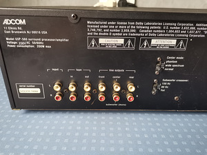 Adcom GSP-560 võimendi (3 foto / 4)